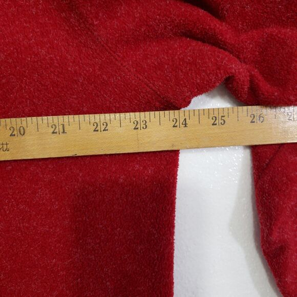 Marsh Landing Petites Woman's PL Red Quarter Zip Pullover Mock Neck Sweater - Picture 5 of 9